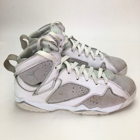 Jordan 7 Air Retro GS White Gray Size 7Y Sneakers - Picture 2 of 10